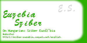 euzebia sziber business card